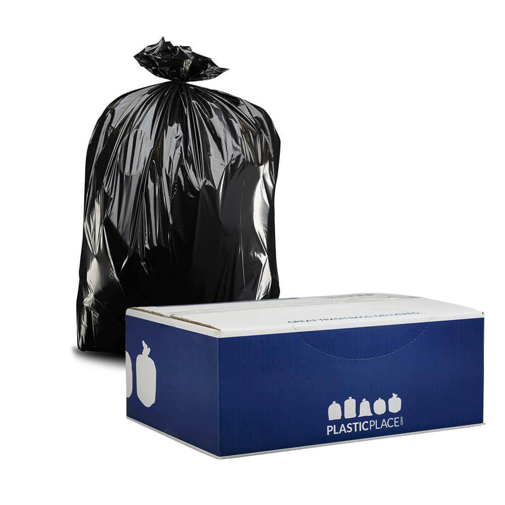 Plasticplace 12-16 Gal. Black Trash Bags (Case of 250) W14LDA