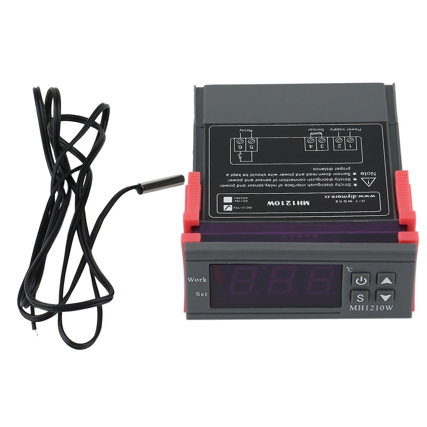 Mh1210w Digital Temperature Controller Thermostat Regulator Heat Control -50-110 Celsius Ntc Sensor