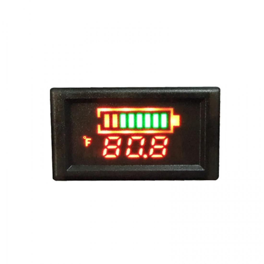 Dc6-120v Waterproof Electricity / Voltage / Temperature Three-in-one Table Vehicle Multi-function Meter