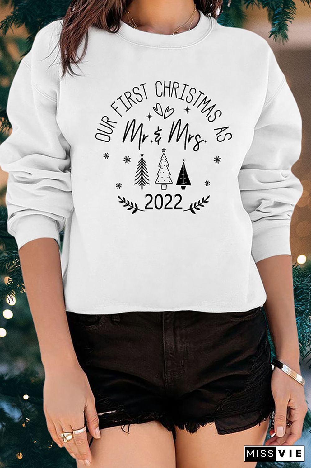 Our First Christmas as Mr. And Mrs Sweatshirt Wholesale