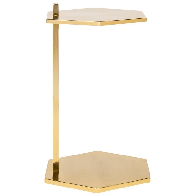 Aurea Hexagon C table Gold Safavieh