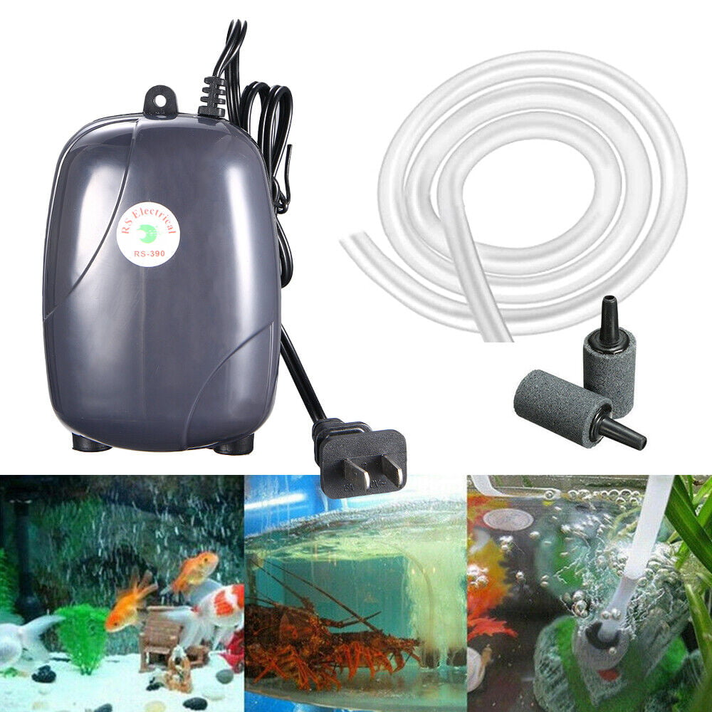 JahyElec Updated 110V Stabe 120 Gal Aquarium Fish Tank Oxygen Air Pump Hydroponics Aerator NEW