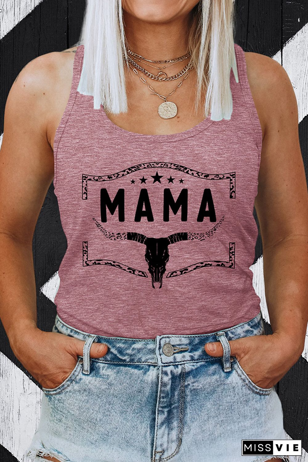 Mama Sleeveless Tank Top