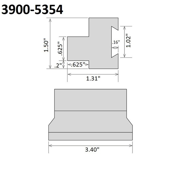 ABS Import Tools .625 X 1.02 SGTBN CUT OFF TOOL BL...