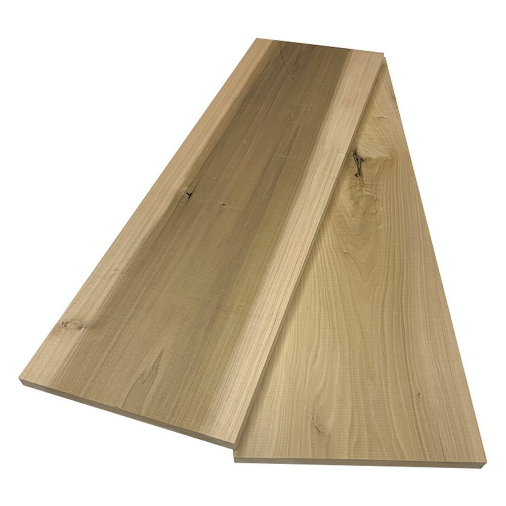 Swaner Hardwood 1 in. x 12 in. x 8 ft. Poplar S4S Board (2-Pack) OL04110896PO