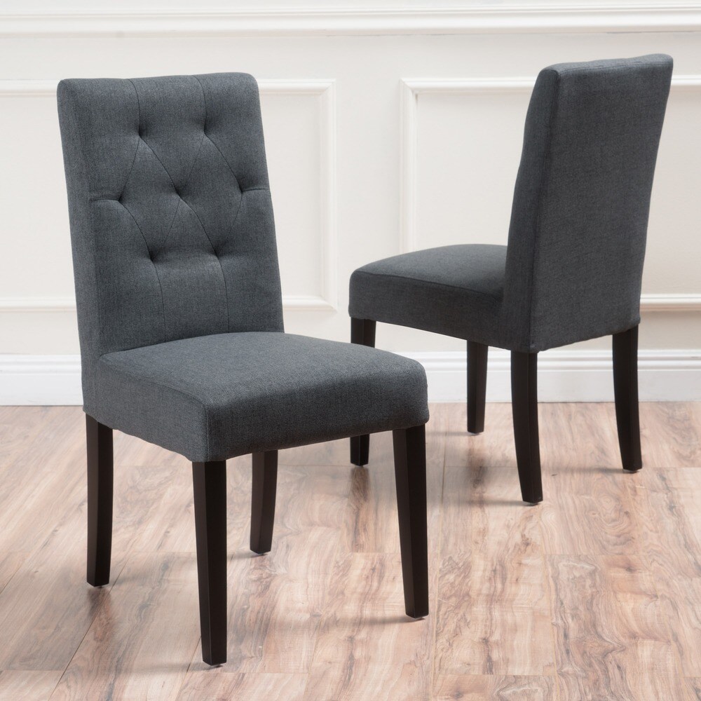 Gentry Tufted Fabric Dining Chair (Set of 2) by Christopher Knight Home