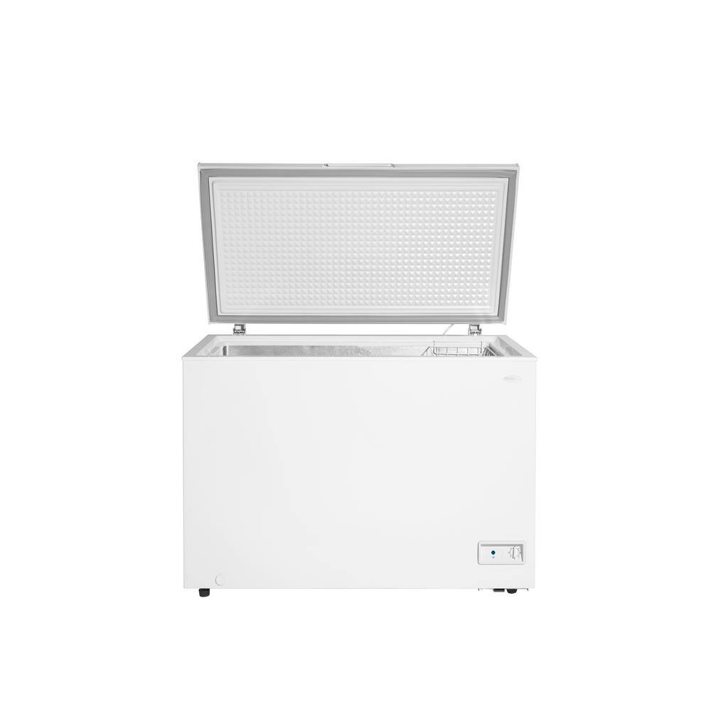 Danby 44 in. 10.0 cu. ft. Manual Defrost Square Model Chest Freezer DOE Garage Ready in White DCF100A6WM