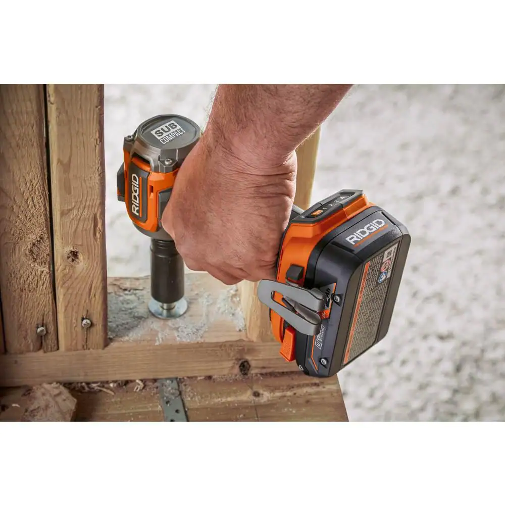 Ridgid 18V SubCompact Brushless Cordless 3/8 in. Impact Wrench (Tool Only) With Belt Clip