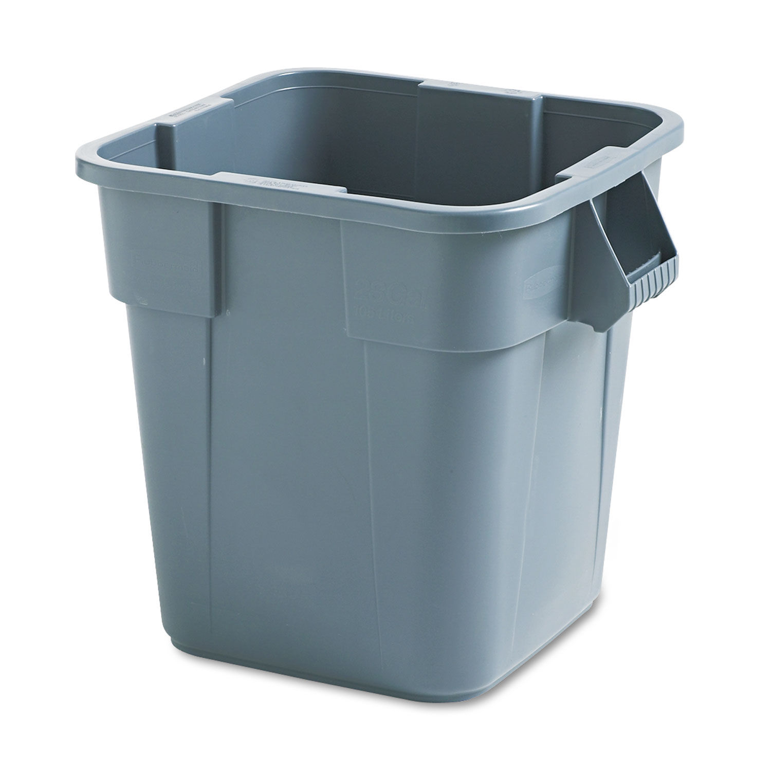 Square Brute Container by Rubbermaidandreg; Commercial RCP352600GY