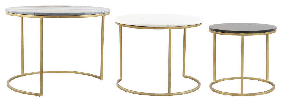 Franco Nesting Coffee Tables  Multicolor   Modern   Coffee Tables   by PARMA HOME  Houzz