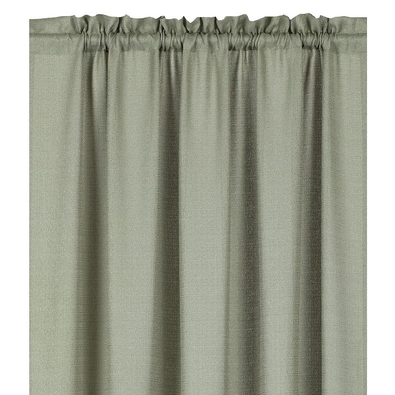 Kate Aurora Living Textured Crepe Sheer Single Window Curtain Treatments And Valances