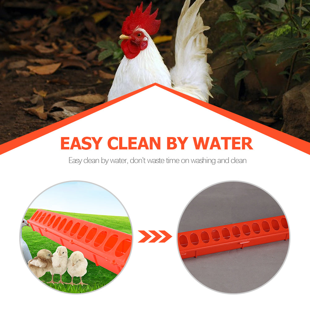 Etereauty Feeder Chicken Poultry Feeder Chick Feedfeeders Livestock Pigeons Waterer Fencebucket Hanging Animal Coops Tray Feeding