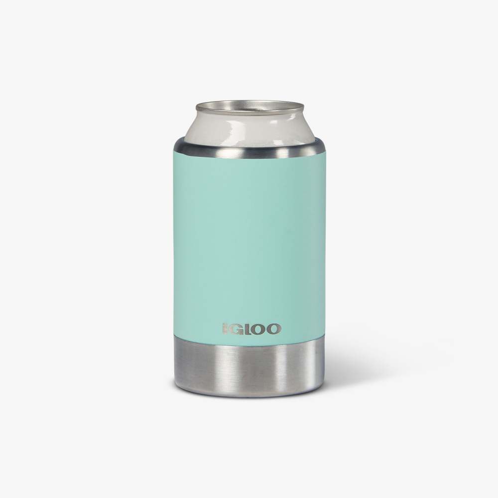 Igloo Coolmate Can Cooler Reusable Stainless Steel Seafoam 12oz