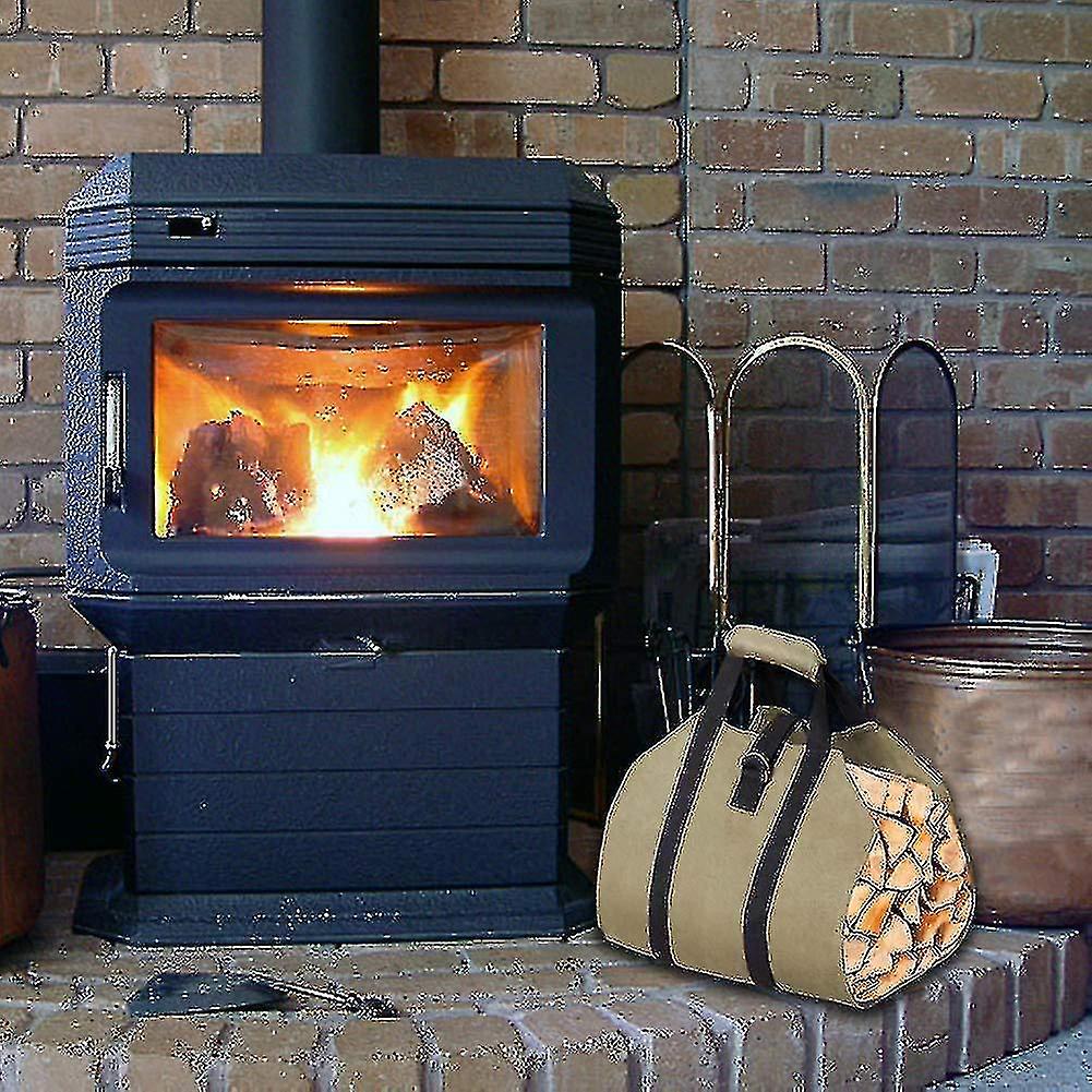 Firewood Bags， Fireplace Wood Carrying Bags， Multi functional Large capacity Storage Bags， Heavy dut