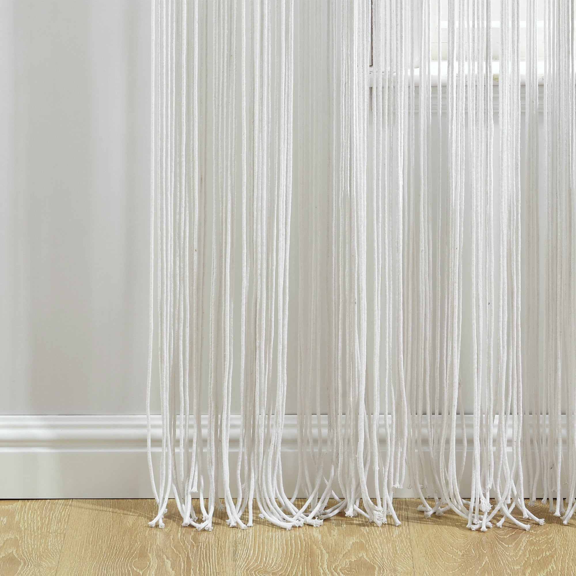 Boho Macrame Textured Cotton Window Curtain