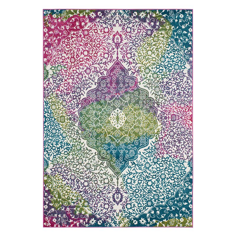 Safavieh Watercolor Colson Floral Medallion Rug