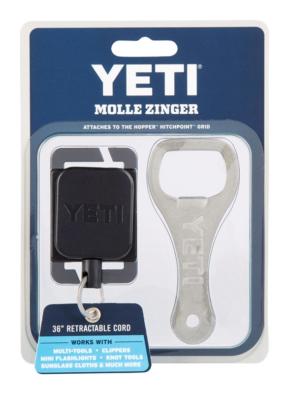 YETI Molle Zinger Bottle Opener Silver 1 pk