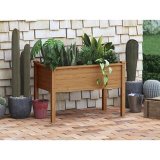 northbeam Easy Grow Cedar Tone Wooden Planter PLT0212212010