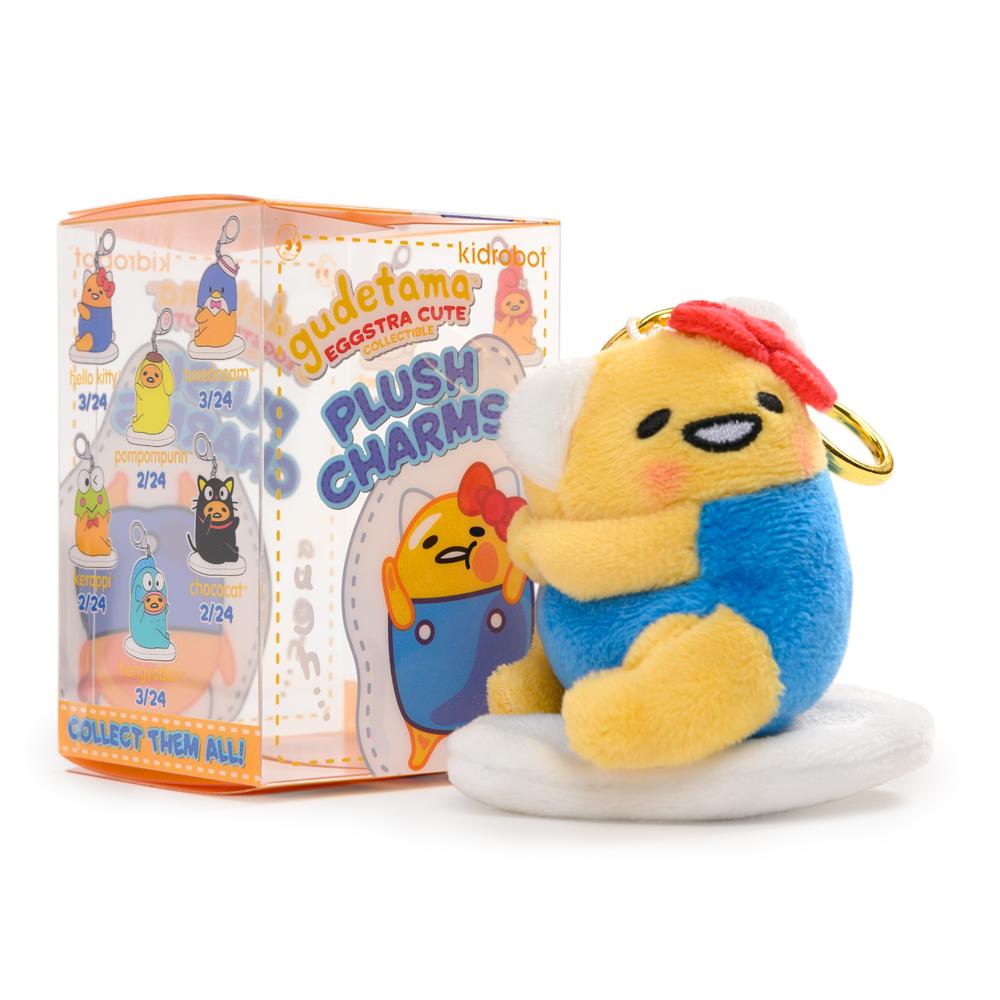 Gudetama the Lazy Egg Plush Charm Keychains by Kidrobot x Sanrio®