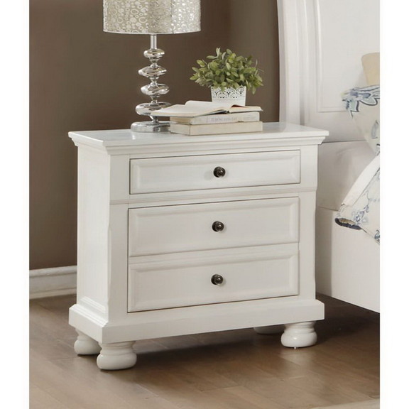 Benzara BM188578 Transitional Style Two Drawer Woo...