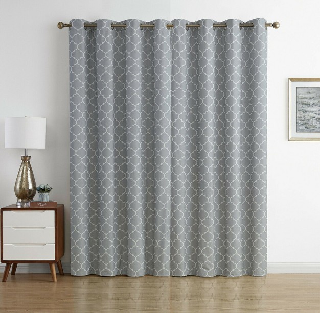 Kate Aurora Chic Living 100 Max Blackout Trellis Thermal Curtains