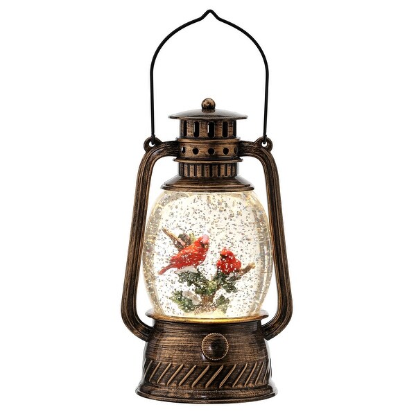 Cardinals Snow Lantern 8