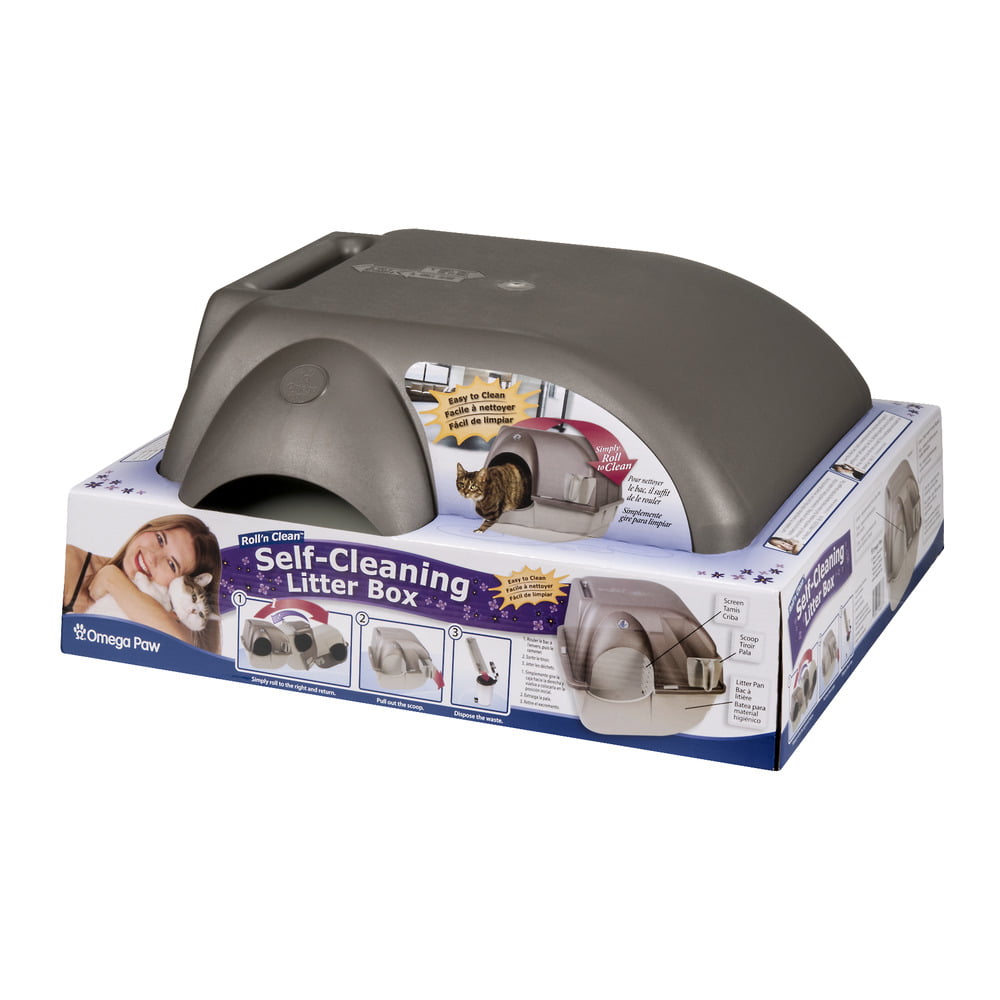 Omega Paw Roll 'N Clean Self Cleaning Litter Box Regular Size