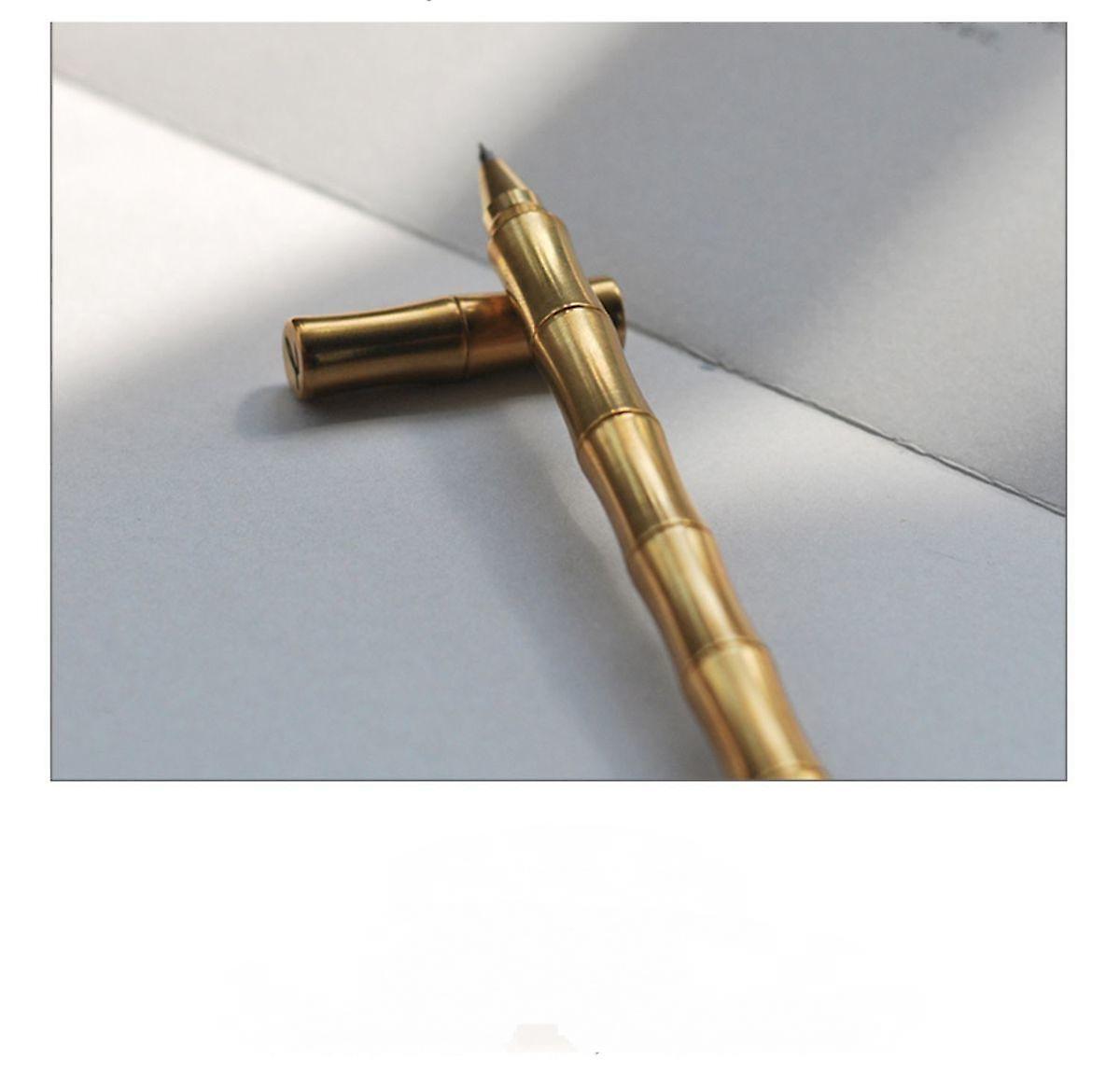 Signature Pen Brass Ballpoint Pen School Supplies Portable And Useful