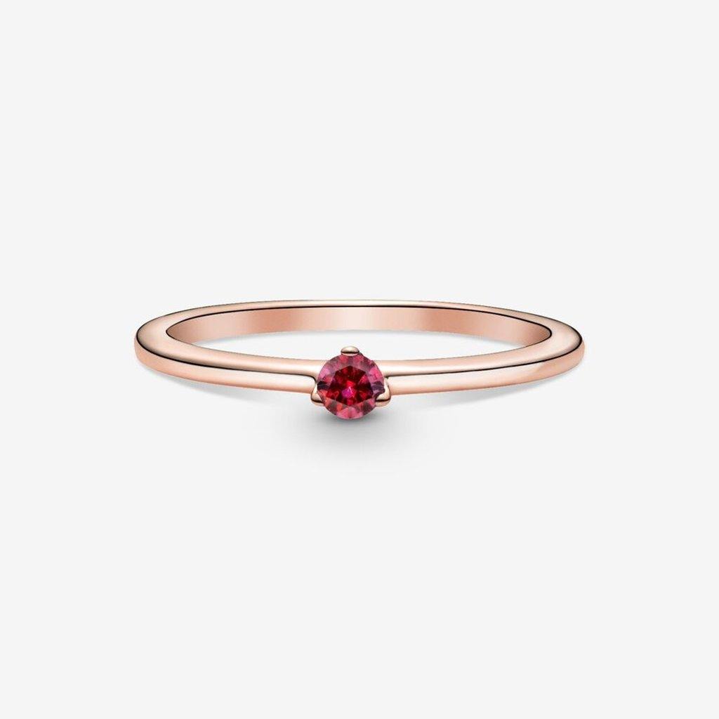 PANDORA  Red Solitaire Ring