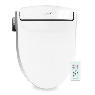 SmartBidet Electric Bidet Seat for Elongated Toilets in White SB-1000WE