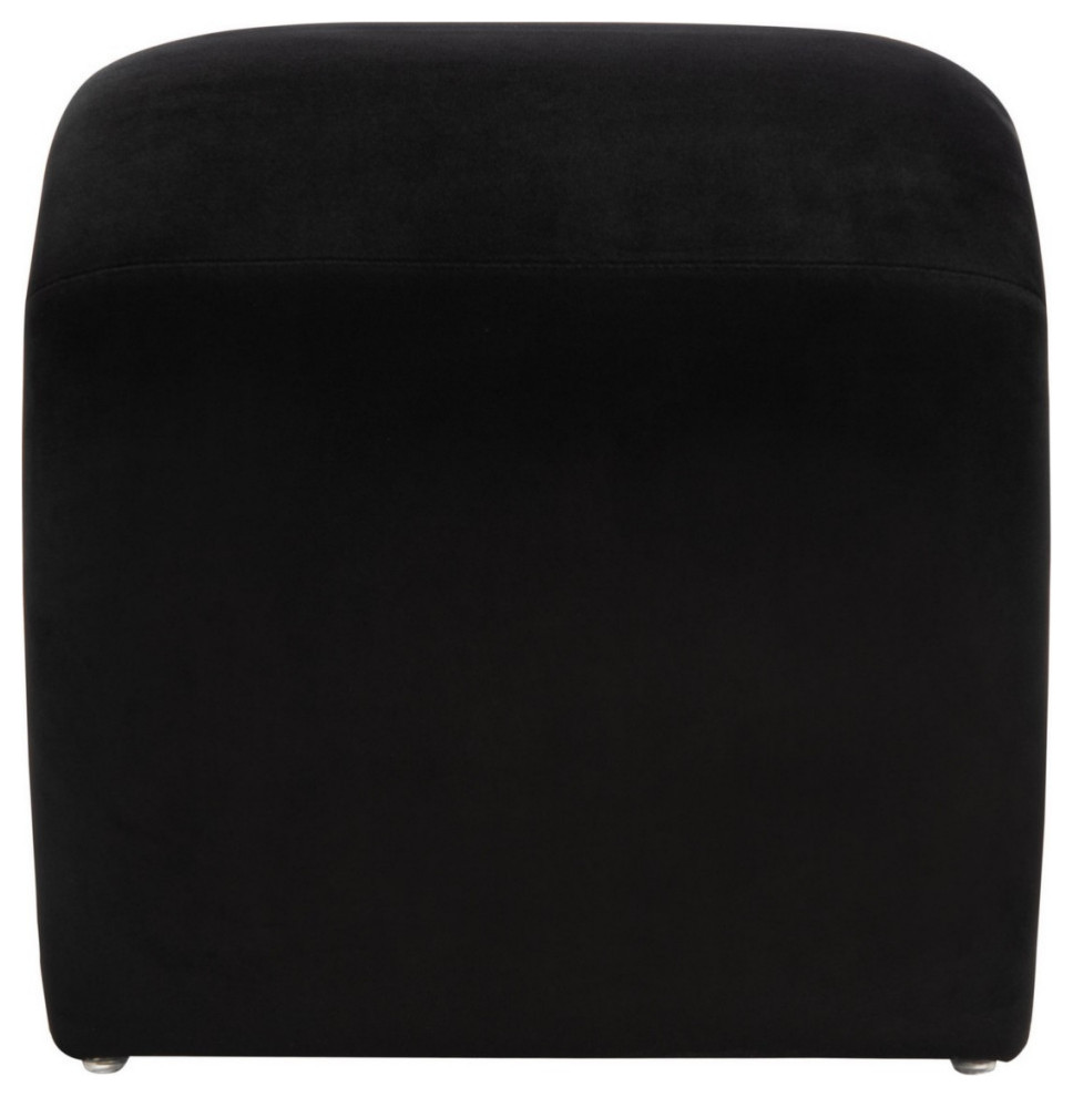 Callie Ottoman  Black   Transitional   Footstools And Ottomans   by Rustic Home Furniture Deco  Houzz