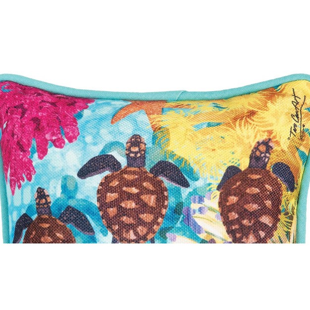 X 8 quot Baby Turtles Petite Printed Throw Pillow