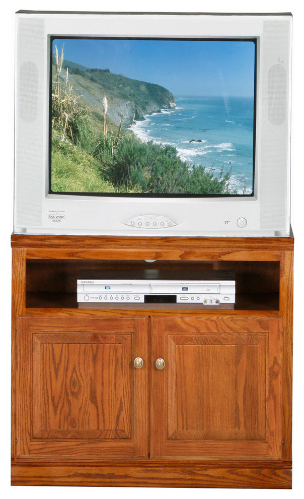 Eagle Furniture Classic Oak 30 quotTV Cart   Transitional   Entertainment Centers And Tv Stands   by Eagle Furniture  Houzz