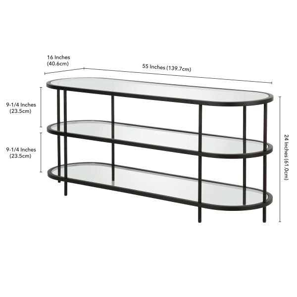 Leif Oval TV Stand for TV's up to 60