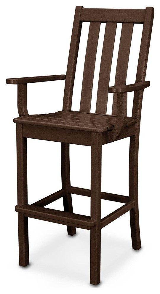 Polywood Vineyard Bar Armchair   Transitional   Outdoor Bar Stools And Counter Stools   by POLYWOOD  Houzz