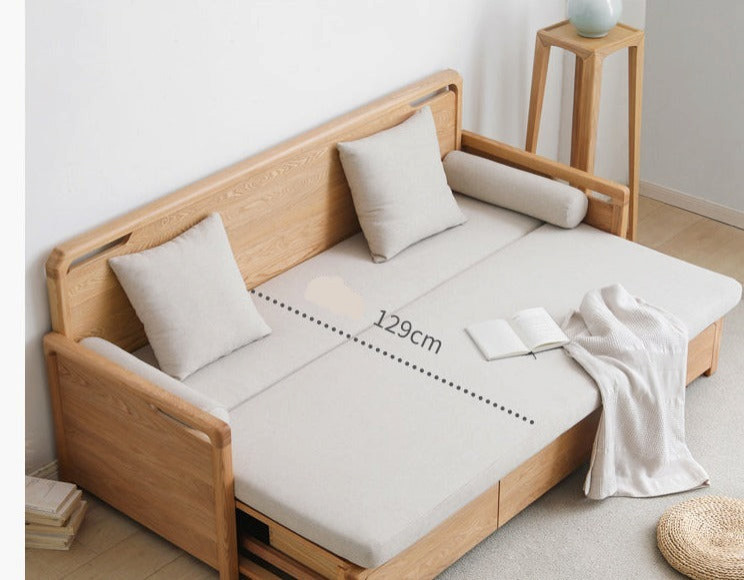 North American Solid Wood MultiFunctional Storage Sleeper Sofa   Transitional   Sleeper Sofas   by GVAwood  Houzz