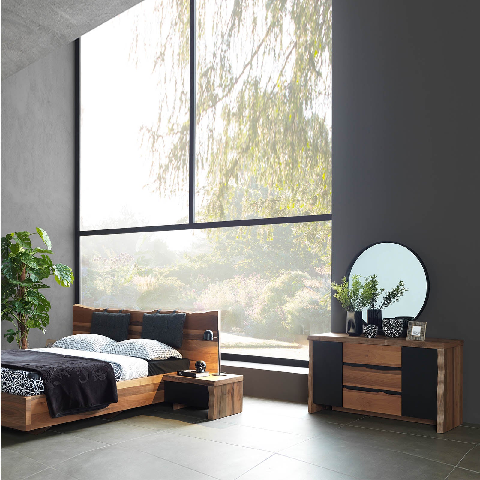 Monaco Bedstead With Storage Under Nat001-Bed