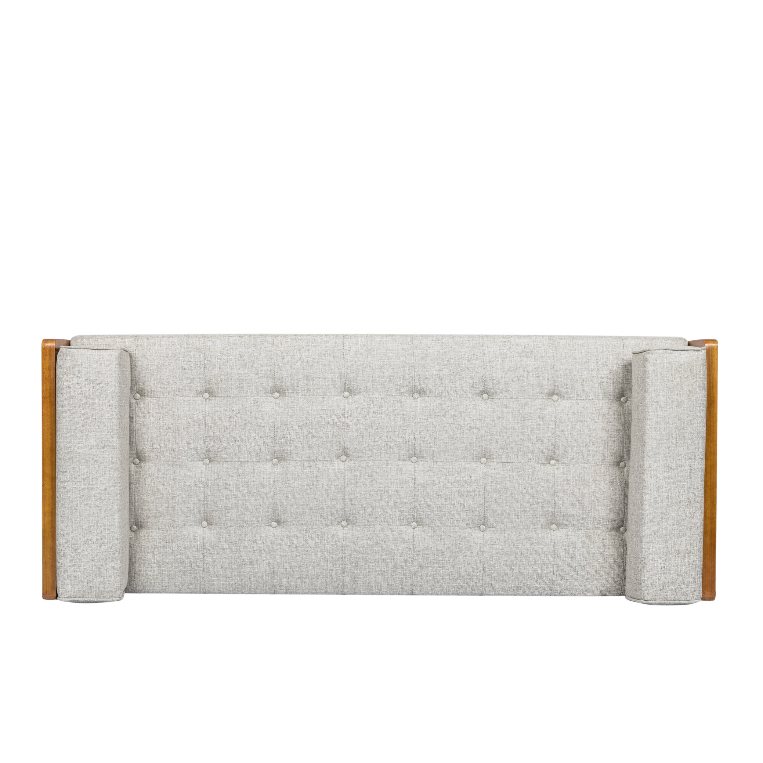 Tiltonsville Mid-Century Modern Tufted Double End Chaise Lounge with Bolster Pillows