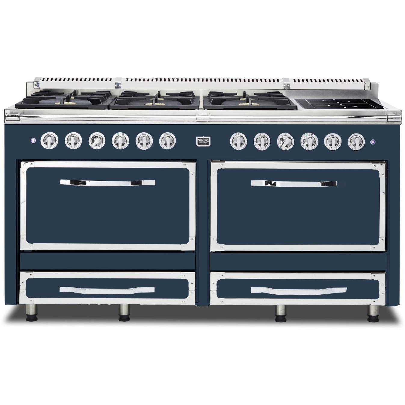 Viking 66-inch Freestanding Dual-Fuel Range with Convection Technology TVDR661-6ISB