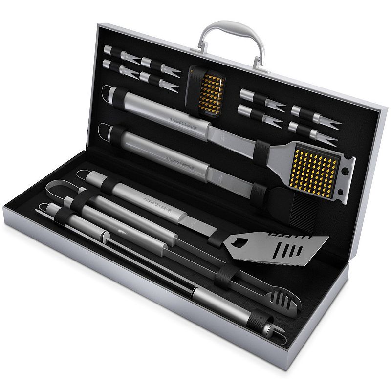 Home-Complete 16-pc. BBQ Grill Accessories Set with Aluminum Case