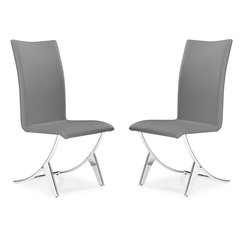 Zuo Modern 2-piece Delfin Dining Chair Set