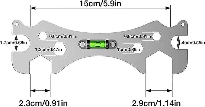 Special Self-levelling Curved Angle Wrench，rolling Fork Wrench，portable Bathroom Repair Wrench For 8mm，10mm，12mm，14mm， 17mm， 23mm， 30mm Hex Bolts