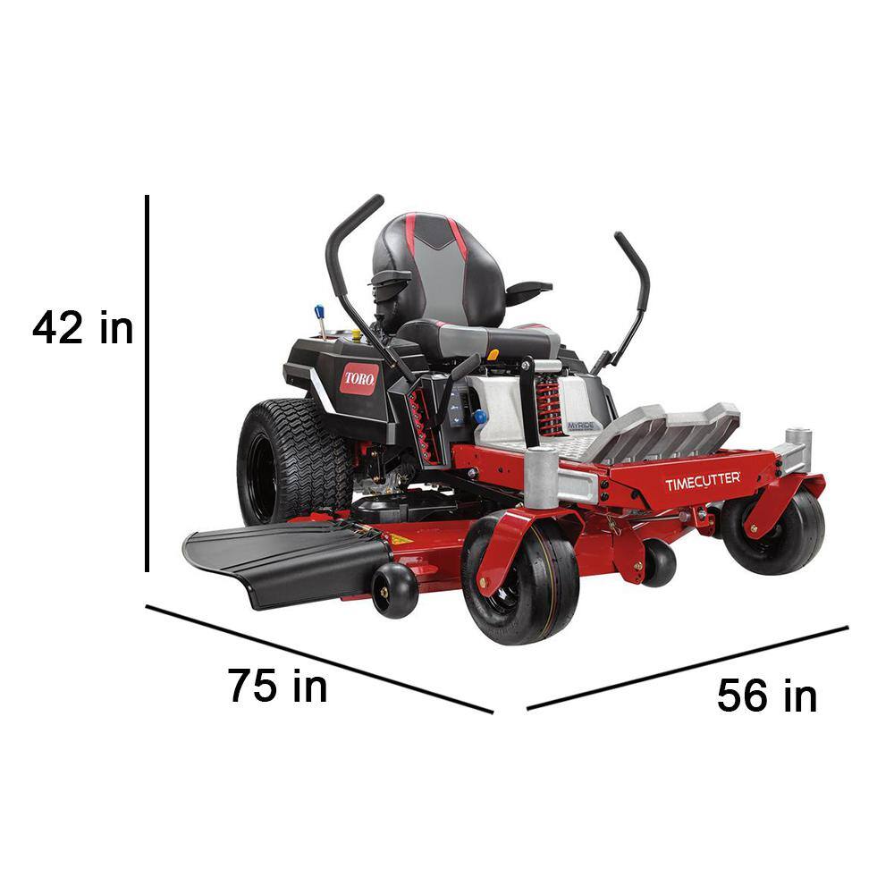 Toro TimeCutter 54 in. IronForged Deck 23 HP Kawasaki V-Twin Gas Dual Hydrostatic Zero Turn Riding Mower with MyRIDE CARB 75757