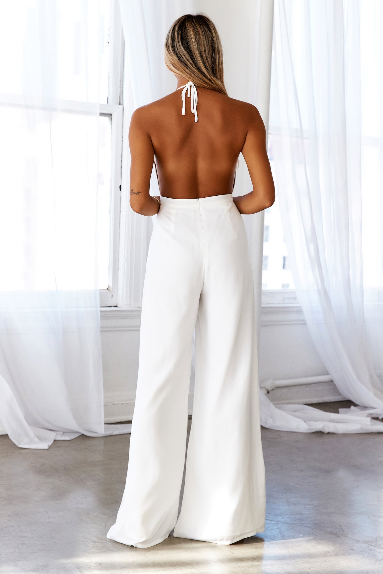 HELLO MOLLY Cordelia Jumpsuit White