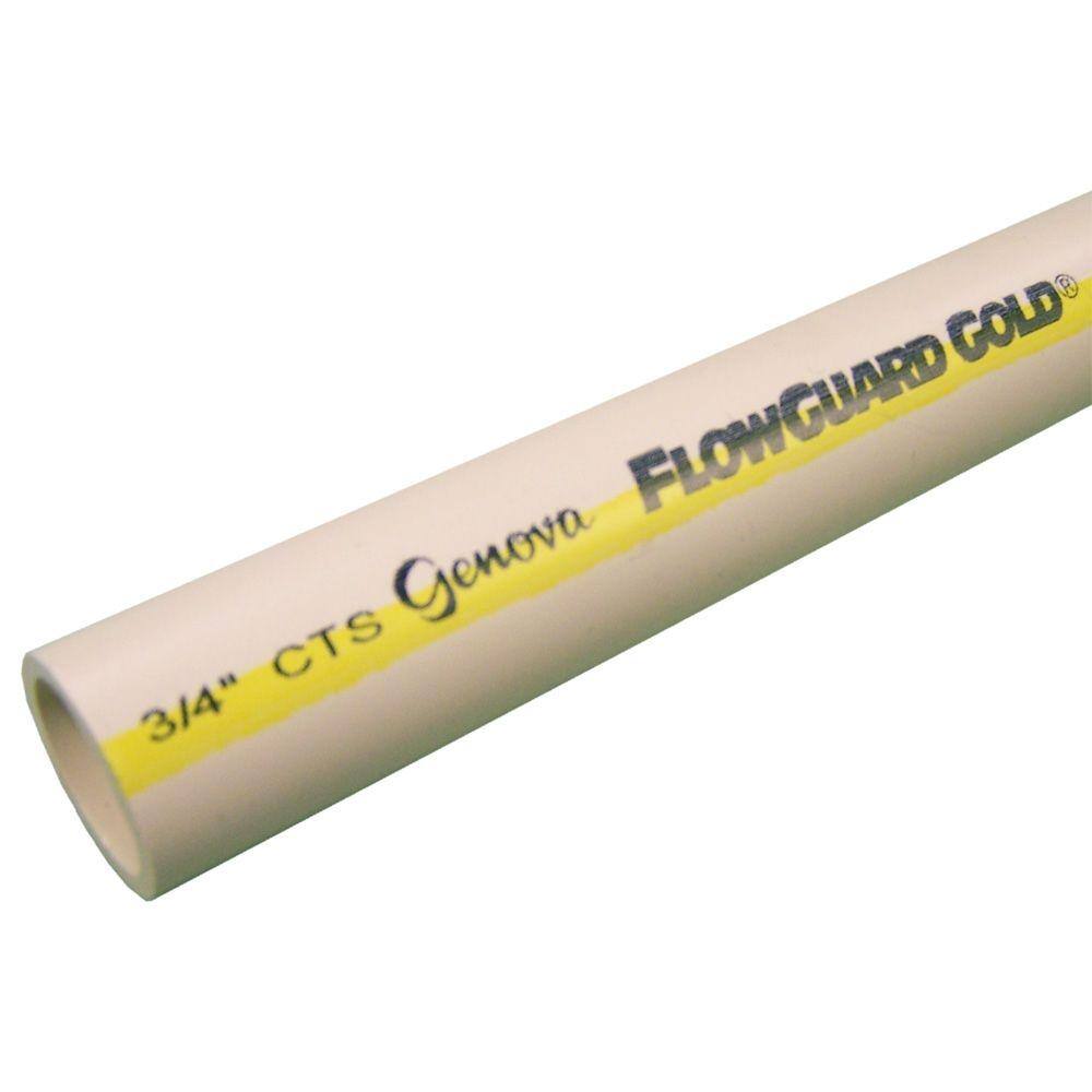 Genova Products FlowGuard Gold 34 in. x 10 ft. CPVC Pipe 570007