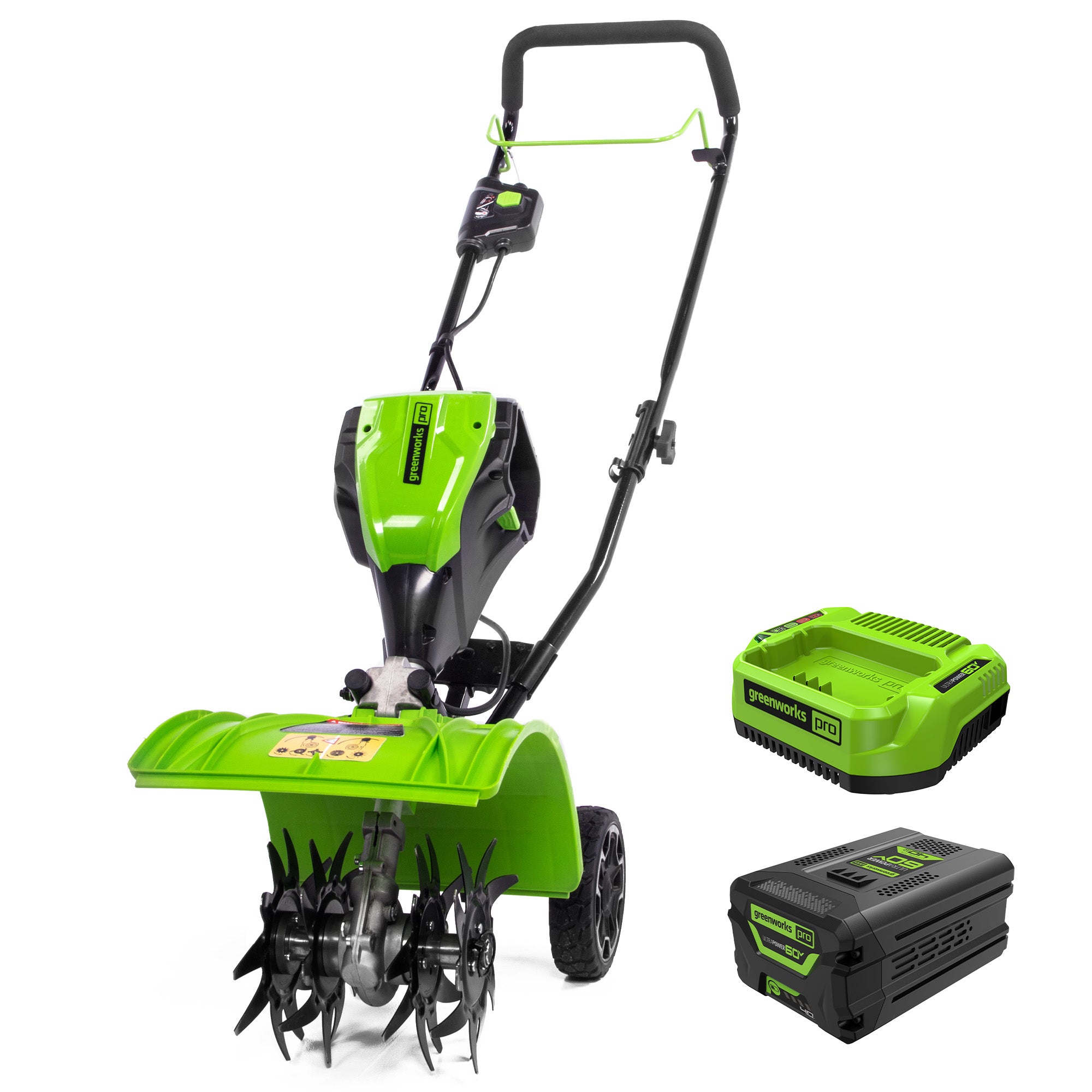 60V 8-Inch Cordless Cultivator  Battery | Greenworks Tools