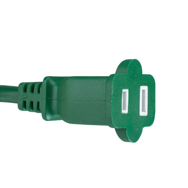 40' Green 2Prong Outdoor Extension Power Cord with End Connector