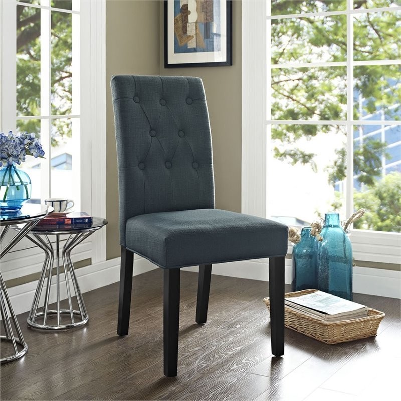 Hawthorne Collection Dining Side Chair in Gray   Transitional   Dining Chairs   by Homesquare  Houzz