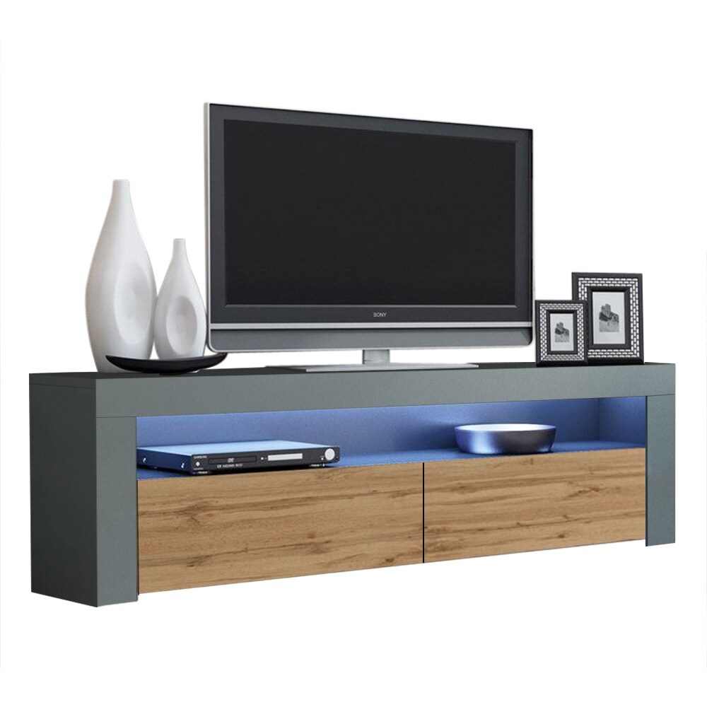 Milano Classic Modern 16 color LED 63 inch TV Stand