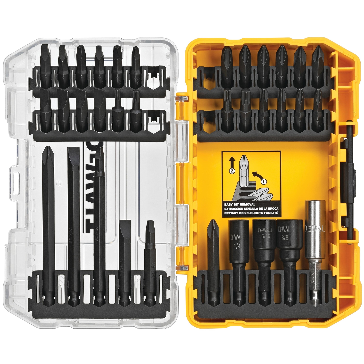 DW Impact Ready Drive Bit Set Steel 34 pc